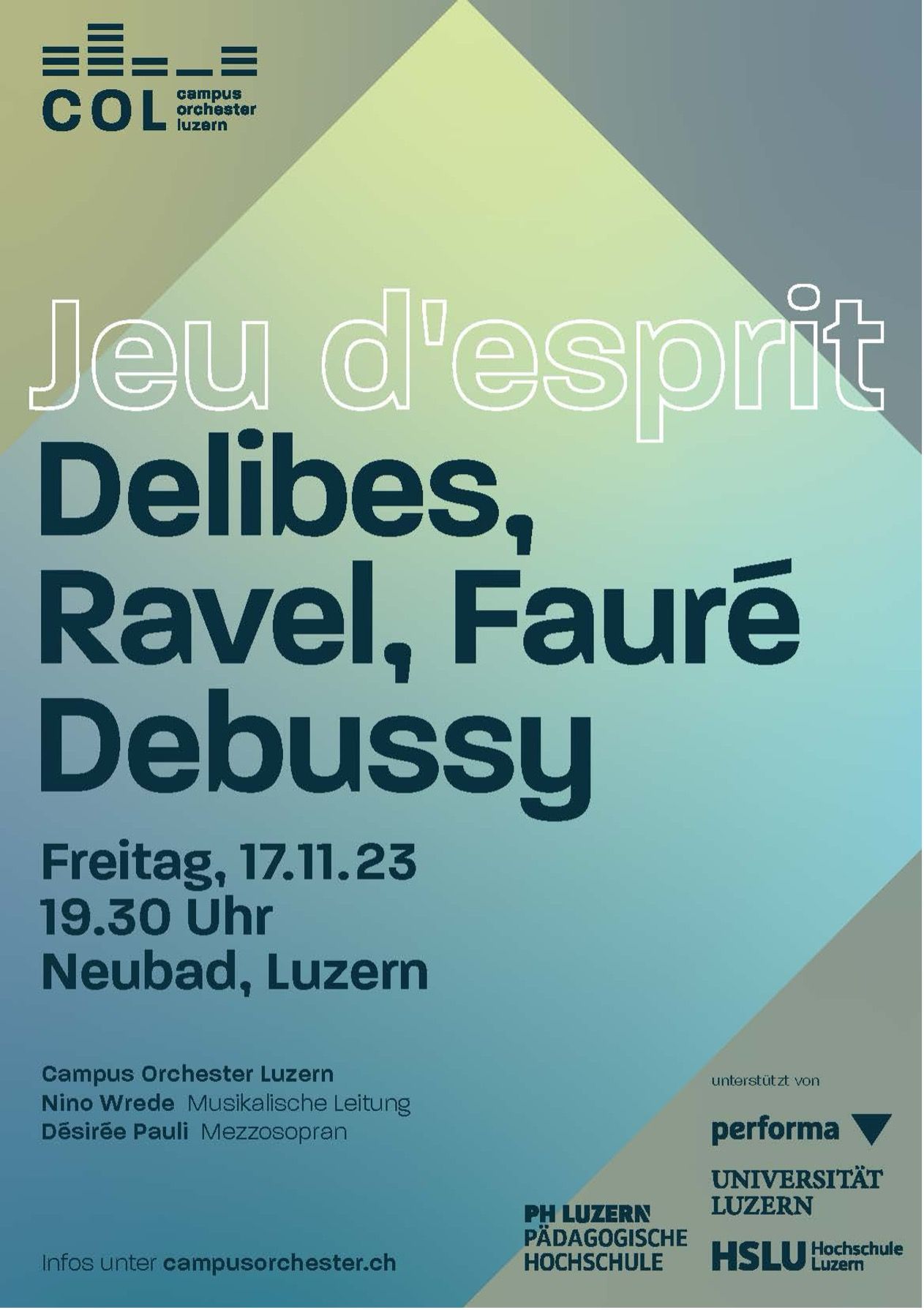 Konzert Plakat Jeu d'esprit