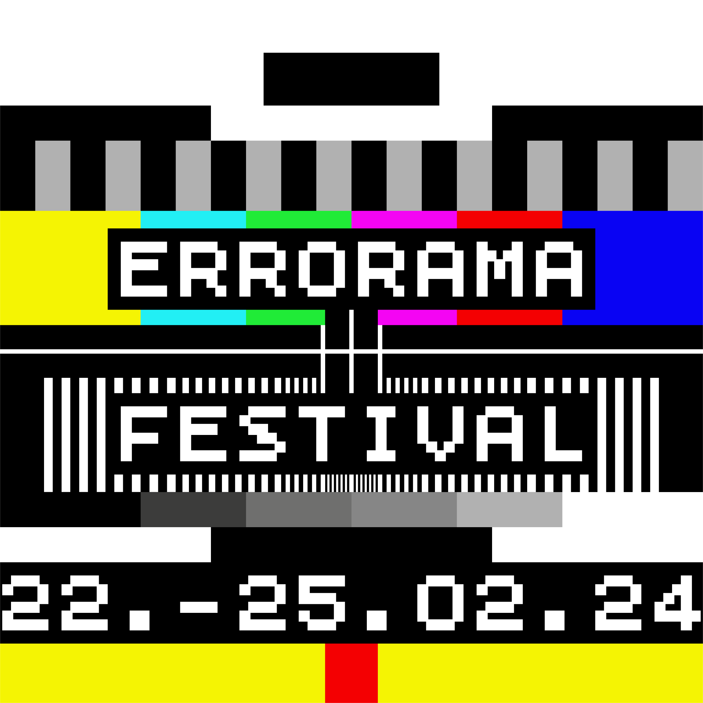 Illustration inspiriert vom Fernsehtestbild