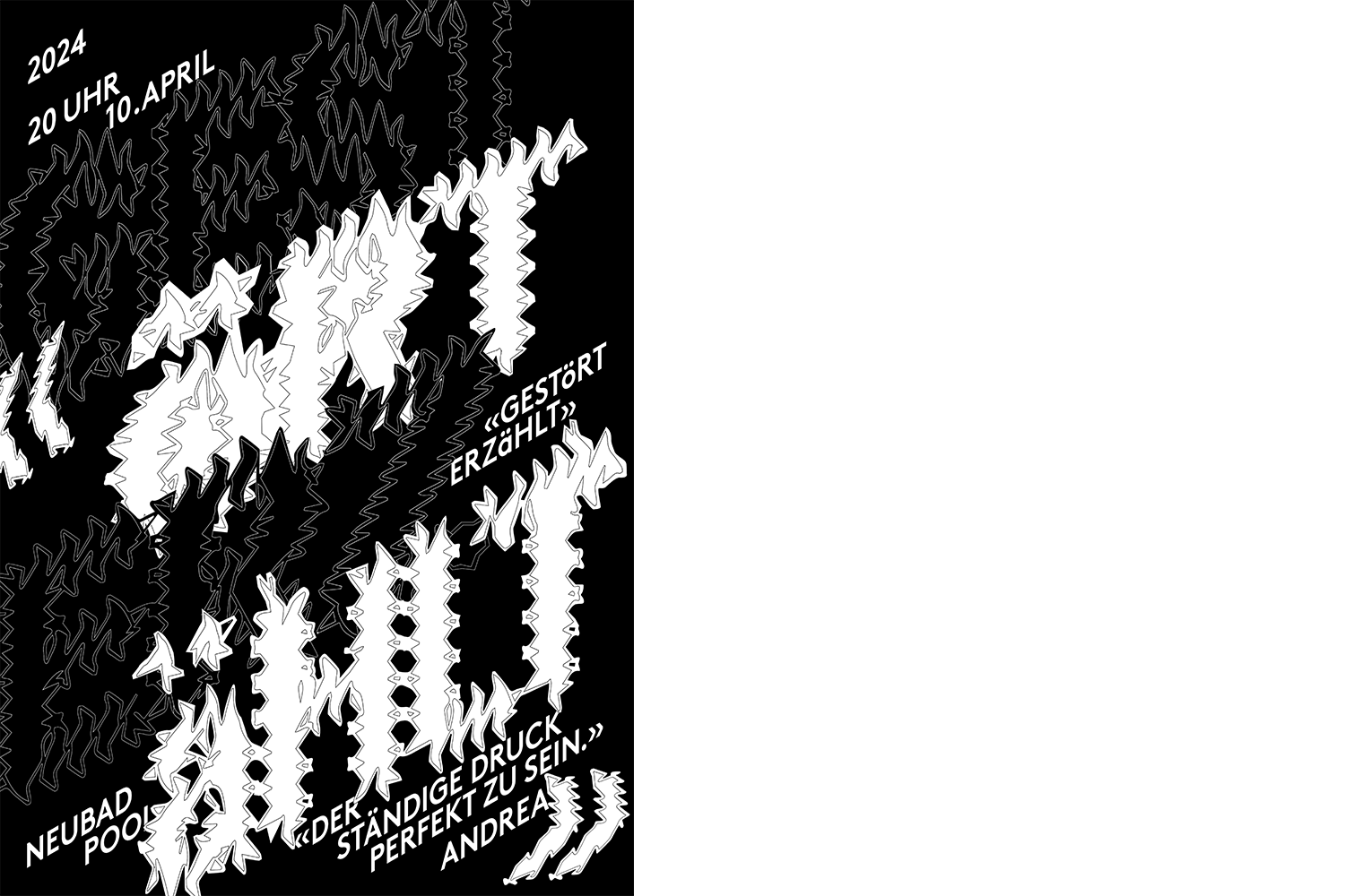 schwarz weiss Grafik gestört