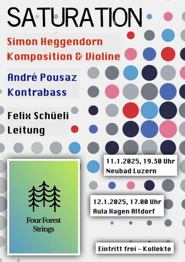 saturation flyers, bunt punkte