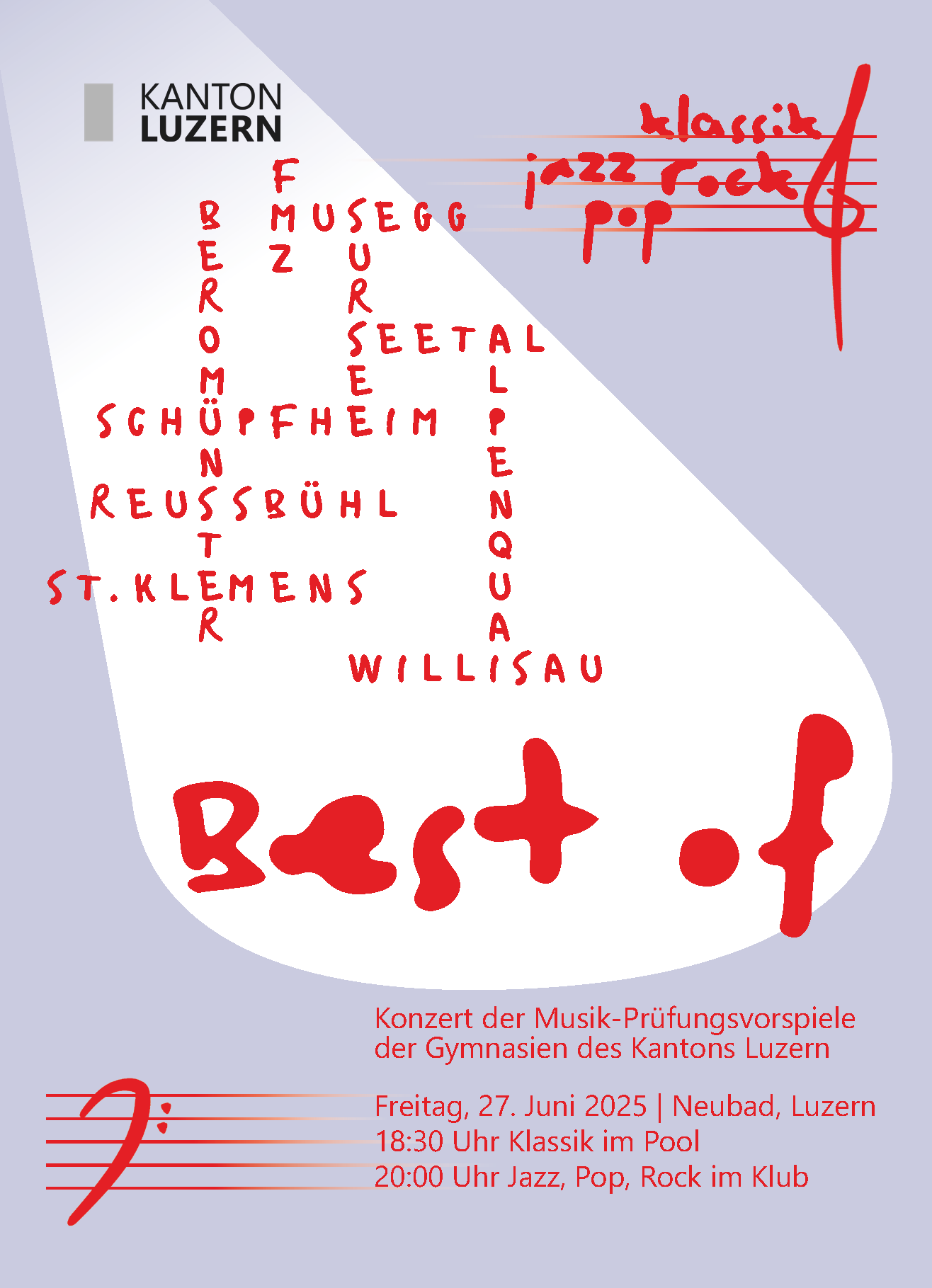Flyer des Konzerts