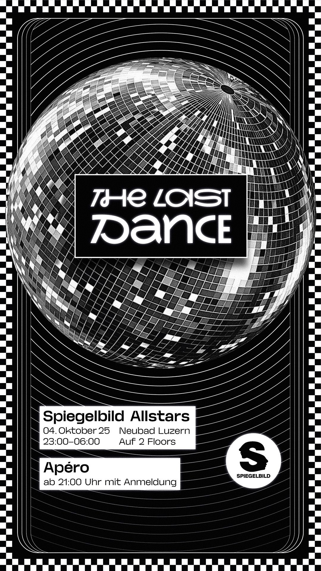 Schwarzer Hintergrund mit weisse Schrift 