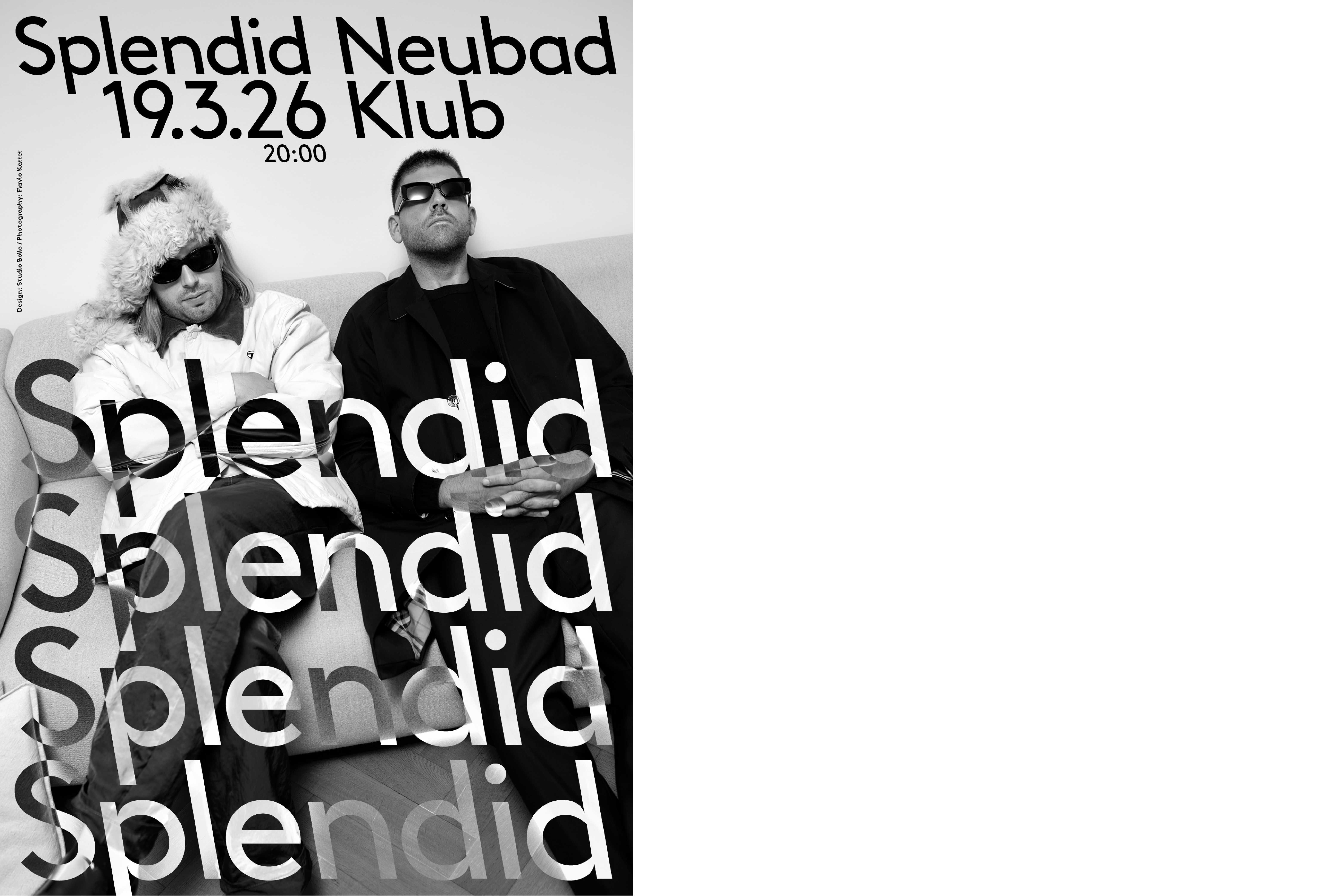 Zwei Männer sitzen auf einem Sofa. Sie tragen beide Sonnenbrillen und wirken entspannt.