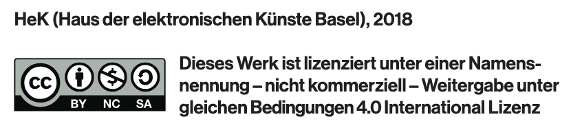 Disclamer vom Haus der elektronischen Künste Basel