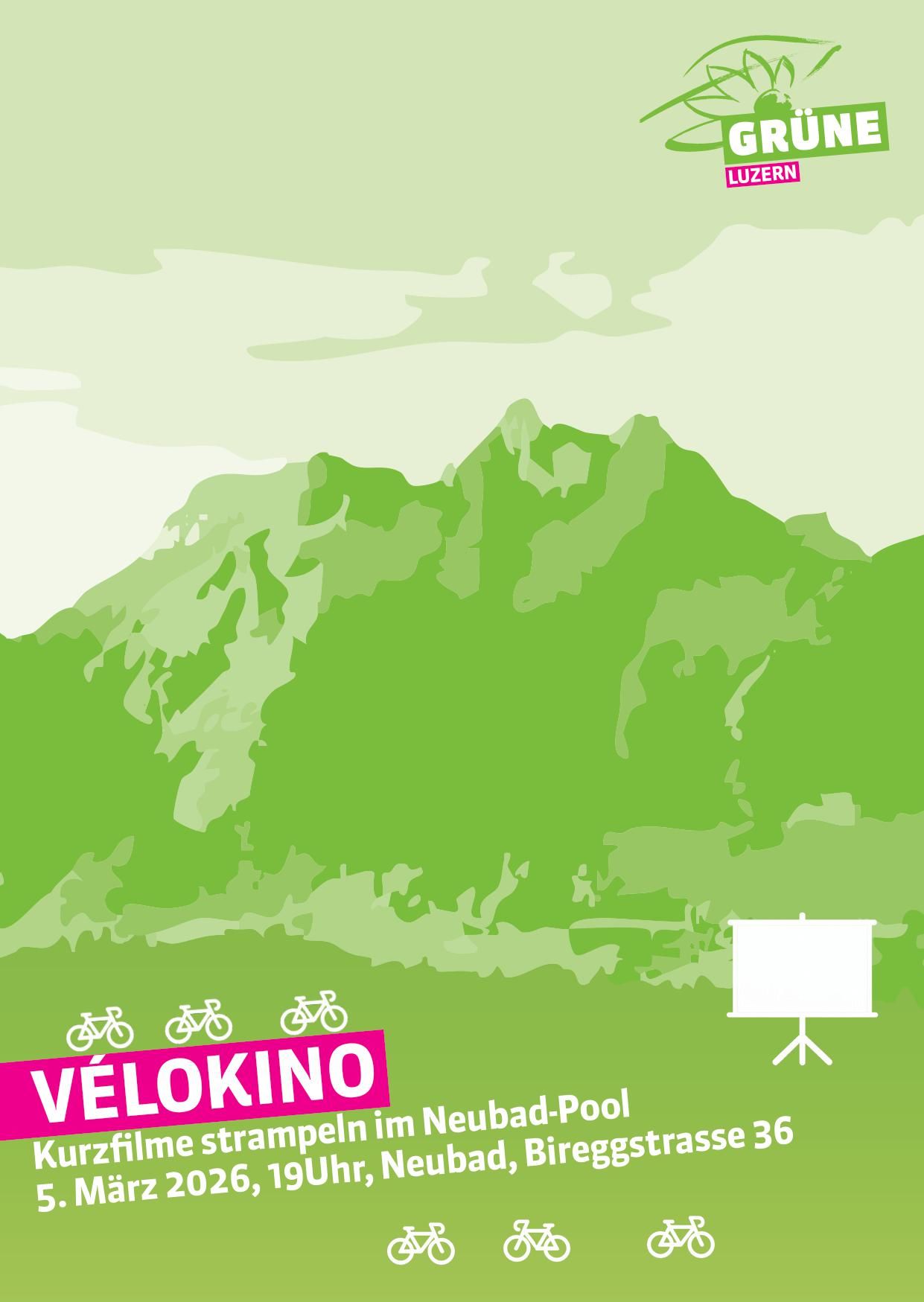 Eventflyer in grünem Farbton